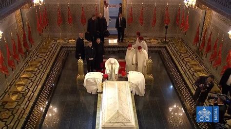 Visit of Pope Francis to the Mausoleum of Mohammed V, Royal Palace ...