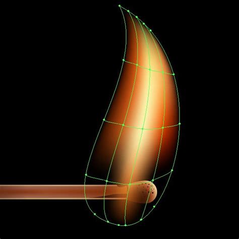 Create a Burning, Vector Match Using Gradient Meshes - Tuts+ Design ...