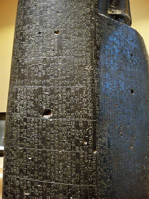 Diorite stele of The Code of Hammurabi - a photo on Flickriver