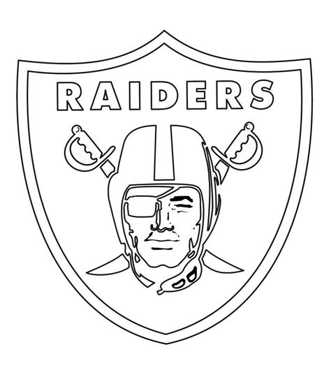 26 best ideas for coloring | Oakland Raiders Coloring Page