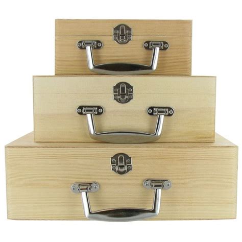 Wood Box With Handle Set | Hobby Lobby | 662536 | Wood crafts, Wood ...