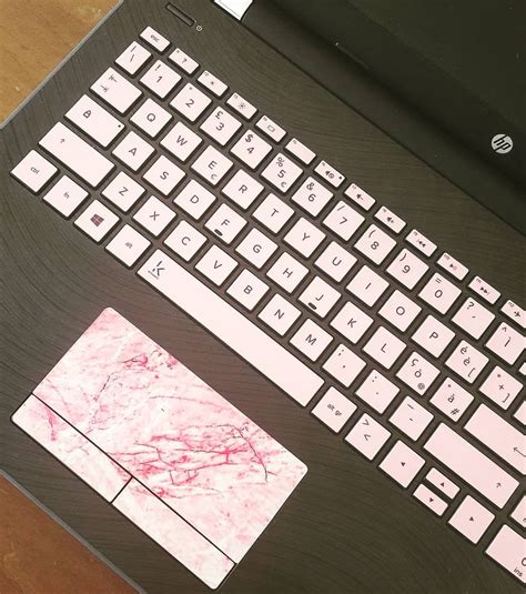 Pink keyboard stickers for HP by Keyshorts.com | Keyboard stickers ...