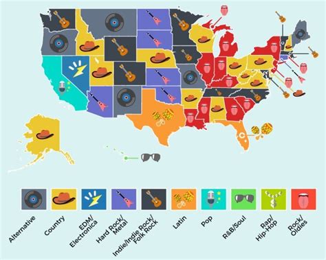 What’s the Most Popular Music Genre In the United States - Vivid Maps ...