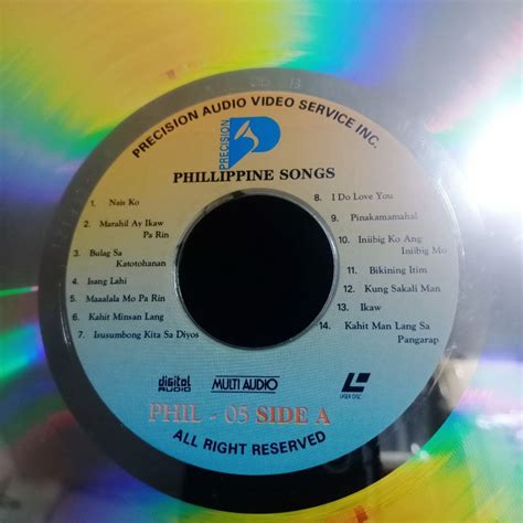 LaserDisc Karaoke Songs Philippines Tagalog Album / Music Collectible ...