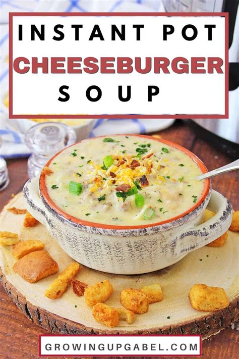 Instant Pot Cheeseburger Soup