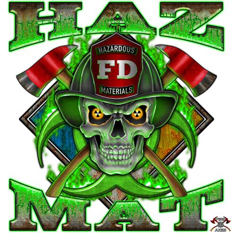 Fire and Axes Haz Mat Decal