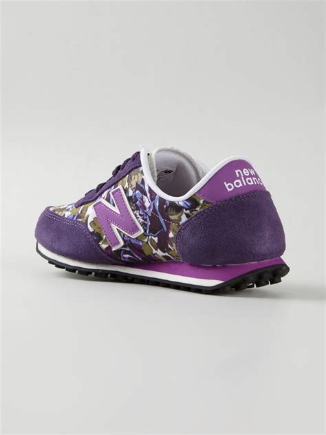 New Balance 410 Floral-Print Sneakers in Pink & Purple (Purple) - Lyst