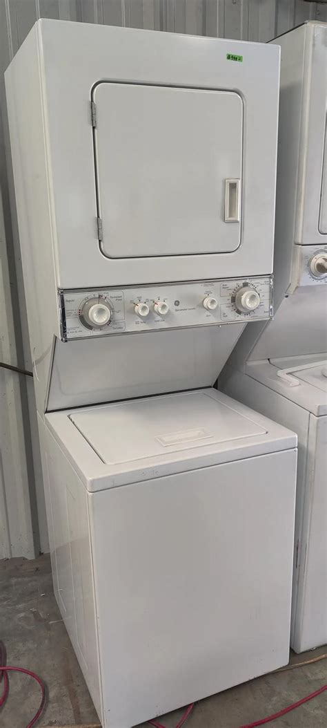 GE 24"W stackable top load washer and electric dryer delivery fee ...