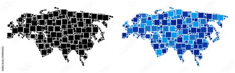 Dotted Eurasia map variants. Abstract geographic map version done with ...