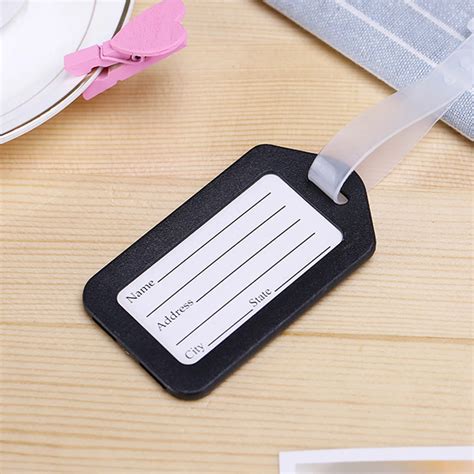 PVC Travel Luggage Bag Tag Address ID Label Suitcase Baggage Tags-in ...