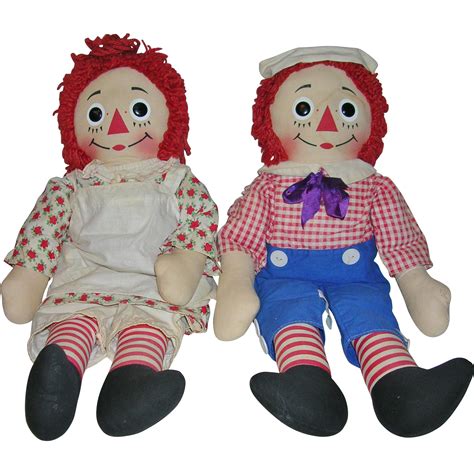 Raggedy Ann and Andy Dolls 20' Knickerbocker 1965 | Raggedy ann and ...