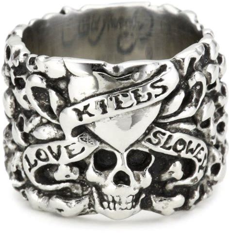 Ed Hardy Jewelry Multi Skull Men's Ring Ed Hardy. $75.00. Made in CN ...