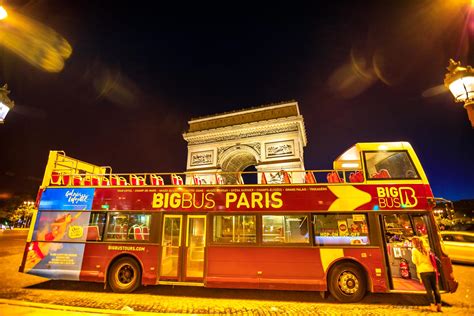 Paris Night Tour by Big Bus convertible bus - IntroducingParis.com