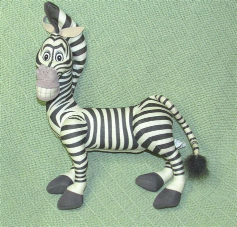 Madagascar TALKING MARTY Zebra Dreamworks Hasbro 2005 Plush Stuffed ...