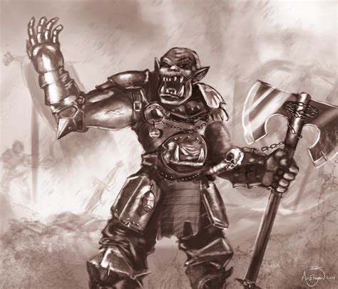 Warhammer - Grimgor Ironhide by MrElagan on DeviantArt