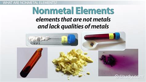 Nonmetal Elements | Definition, Properties & Examples - Lesson | Study.com