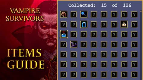 Vampire Survivors Items Guide - Evolutions, Combos, Passives and ...