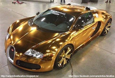 Car & Bike Fanatics: Gold plated Bugatti Veyron