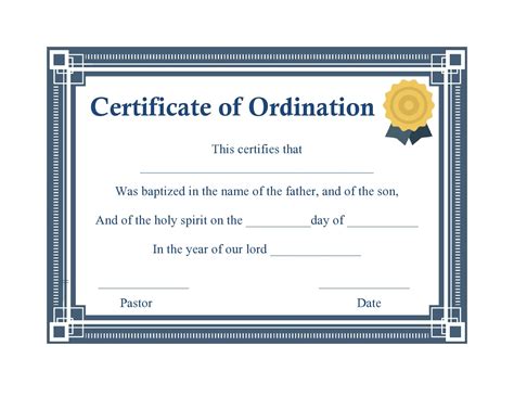 Printable Deacon Ordination Certificate Template Printable Free ...