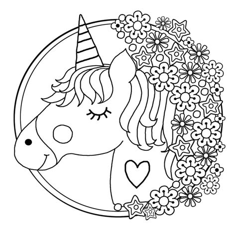 33+ Colouring Pages Printable Unicorn | Free Wallpaper