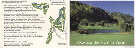 Camarillo Springs Golf Club - Course Profile | Course Database