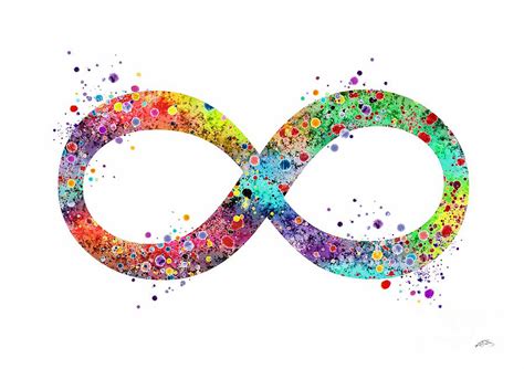 Infinity Symbol Watercolor Print Digital Art by White Lotus - Pixels