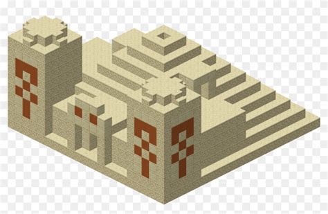 Desert Temple Minecraft - Minecraft Sand Pyramid, HD Png Download ...