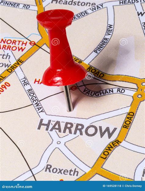 Harrow on a UK Map stock photo. Image of european, kingdom - 169528118