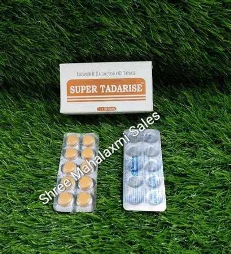 Tadalafil And Dapoxetine Hcl Tablets, Packaging Size: 10*10 ...