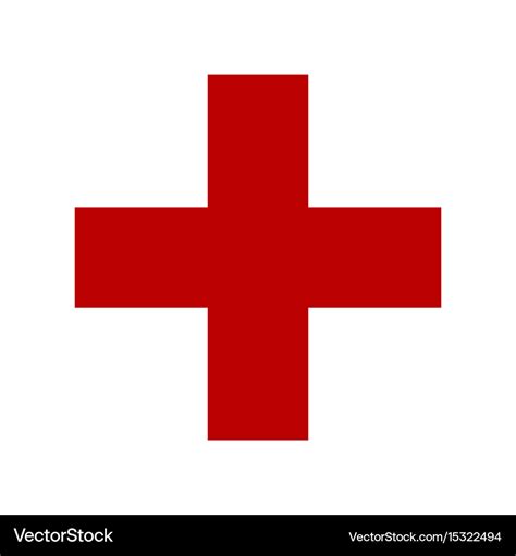 Symbol of medicine cross Royalty Free Vector Image