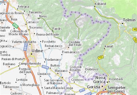 MICHELIN Cividale del Friuli map - ViaMichelin