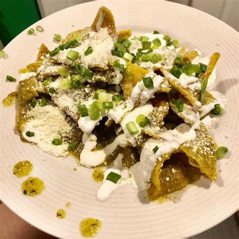 [homemade] Chilaquiles Verdes : r/food