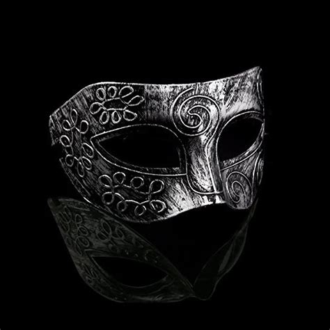 2017 Mens Sliver Masquerade Masks Face Venetian Masks for Fancy Dress ...