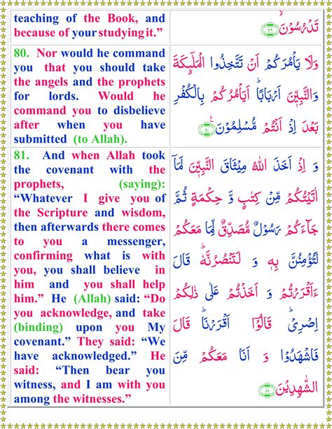 Surah Al-Imran (English) - Page 3 of 7 - Quran o Sunnat