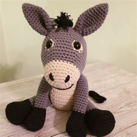 Crochet PATTERN donkey amigurumi donkey pdf tutorial donkey pattern in ...