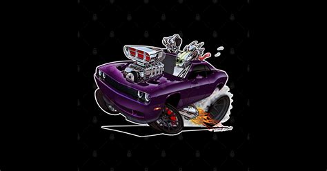 Dodge Challenger Plum Crazy Purple - Challenger - T-Shirt | TeePublic