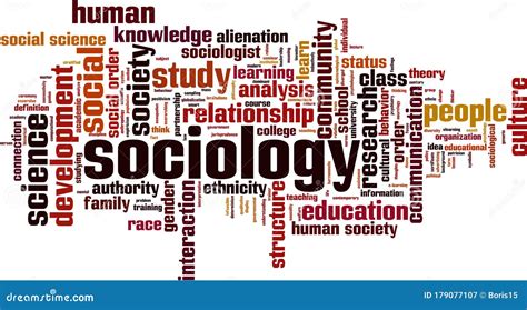 Sociology word cloud stock vector. Illustration of interaction - 179077107