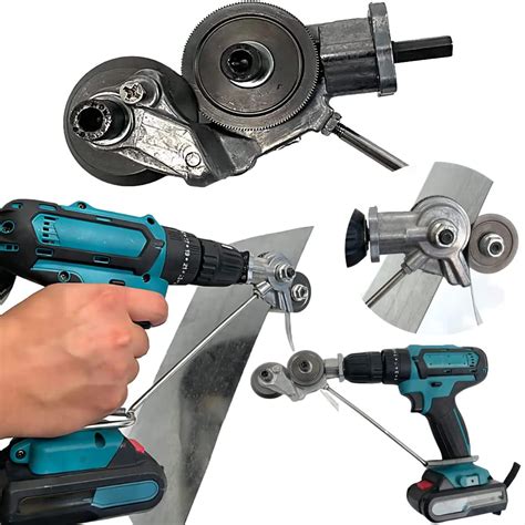 Electric Drill Plate Cutter,Metal Nibbler Drill Attachment with Adapter ...