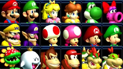 Mario Kart: Double Dash - All Characters - YouTube