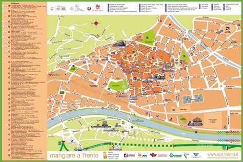 Trento tourist map - Ontheworldmap.com