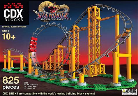 Building the CDX Blocks Sidewinder Roller Coaster Review - Coaster101