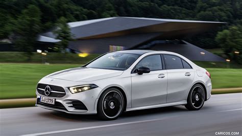 2019 Mercedes-Benz A-Class Sedan (Color: Iridium Silver) - Front Three ...