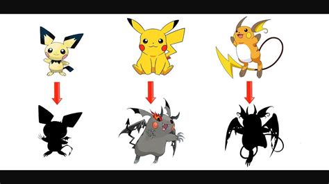 Pikachu Evolution As Monsters. - YouTube