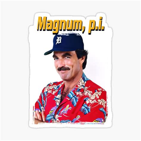 "Magnum P.I " Sticker for Sale by Alkantara80 | Redbubble