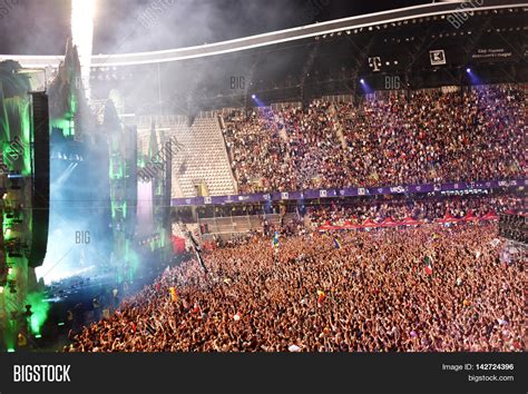 Huge Concert Crowd Stage View