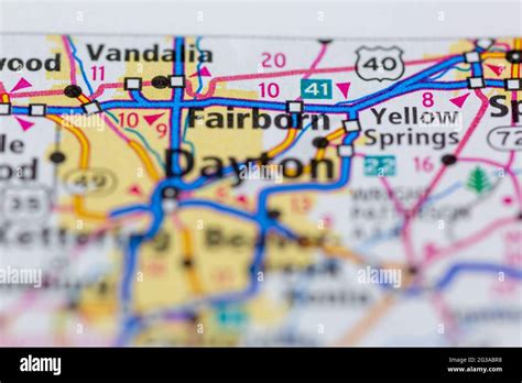 Map of fairborn ohio hi-res stock photography and images - Alamy