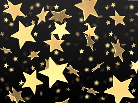 Golden stars on black background - PSDgraphics