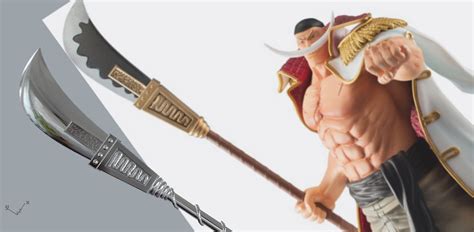 STL file Bisento Spear of white beard One Piece 3D print model 👽・3D ...