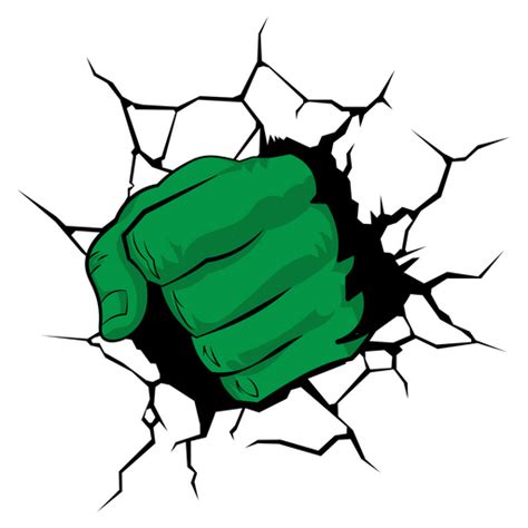 Hulk Fist Smash Sticker - Sticker Mania