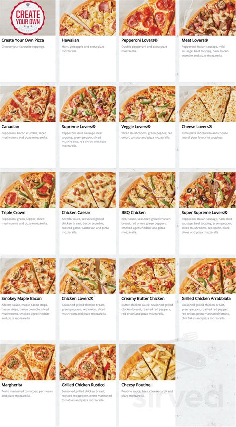 Pizza Hut Menu Canada | Images and Photos finder